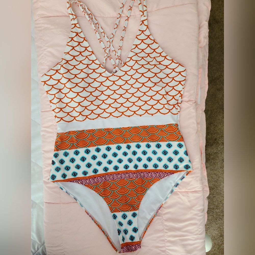 One Piece Swim Suit- Cupshe